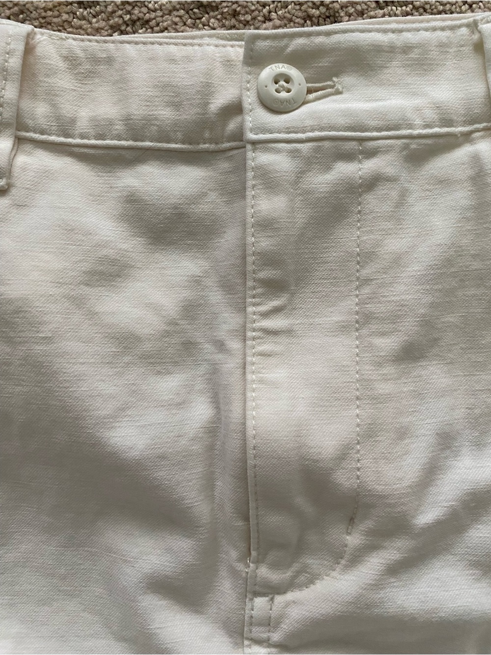 TNA White Mini Cargo Skirt